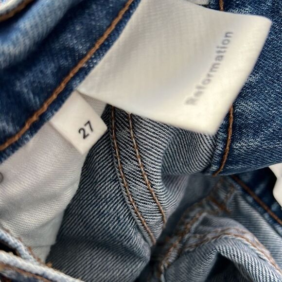 Reformation Julia High Rise Cigarette Straight Leg Women's Jeans in Antigua size - Picture 6 of 7